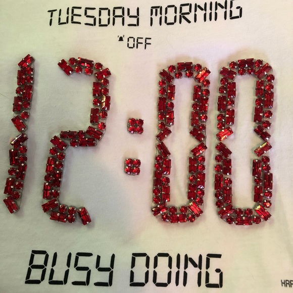 Zara woman Red Rhinestone Graphic T-Shirt - Picture 2 of 5